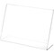 Plymor Clear Acrylic Sign Display / Literature Holder (Angled), 10" W x 7" H